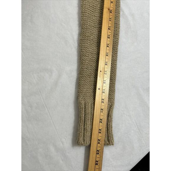 Elsamanda Italy Sweater Open Cardigan Small Brown Loose Cable Knit Soft Long - Picture 10 of 10